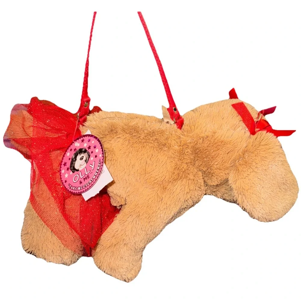 Olly And Me Puppy Dog Purse Red Tutu Bows W/ Tags Retriever Stuffed Animal 9